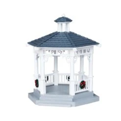 Lemax Plastic Gazebo With Decorations - 04160