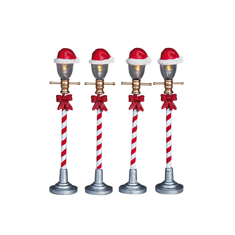 Lemax Santa Hat Street Lamp - 64472 3 Lemax Santa Hat Street Lamp - 64472