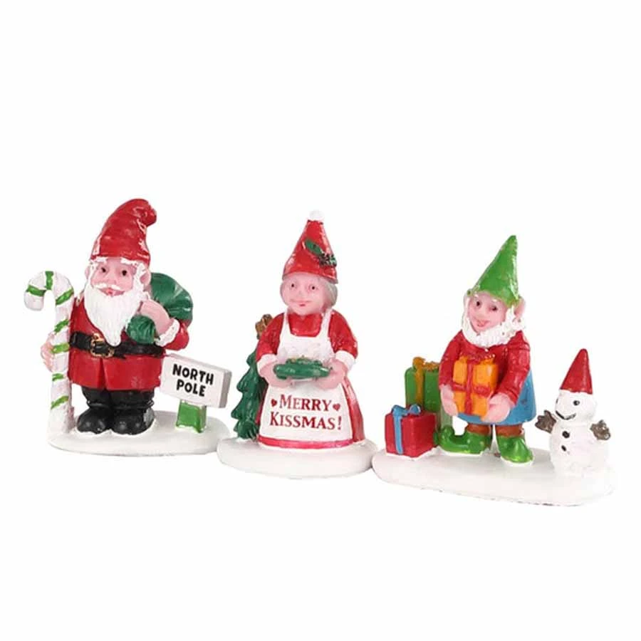 Lemax Christmas Garden Gnomes - 04739 3 Lemax Christmas Garden Gnomes - 04739