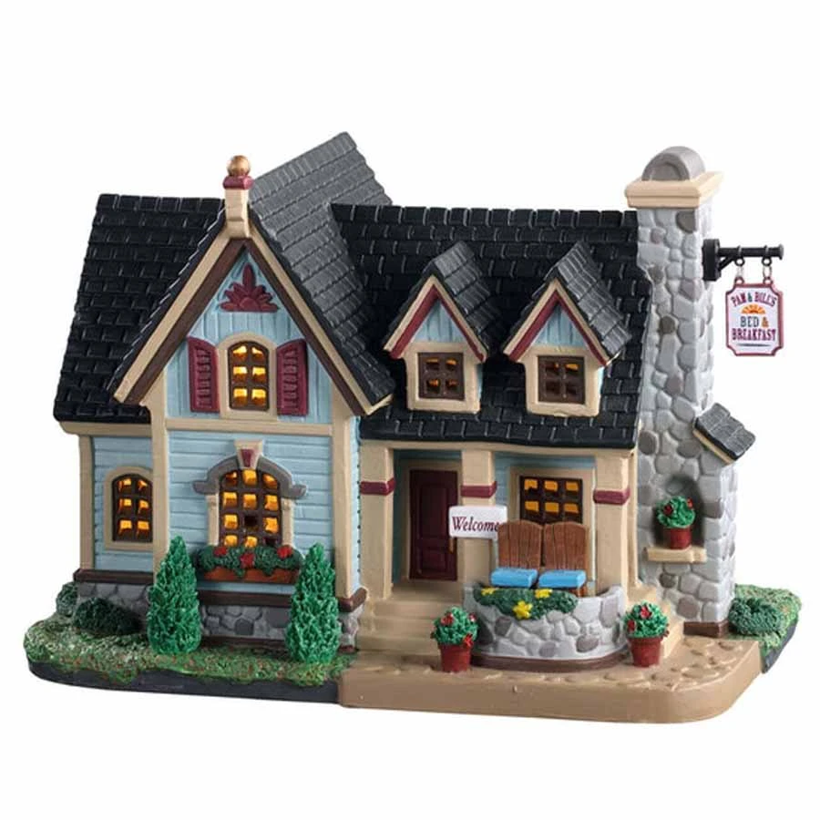 Lemax Pam & Bill's Bed And Breakfast Led - 05632 3 Lemax Pam & Bill's Bed And Breakfast Led - 05632