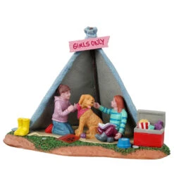 Lemax Girls Backyard Camping - 13555