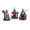 Lemax Skeleton Garden Gnomes, Set Di 3 - 14832 -Lemax 0051608 skeleton garden gnomes set di 3 14832