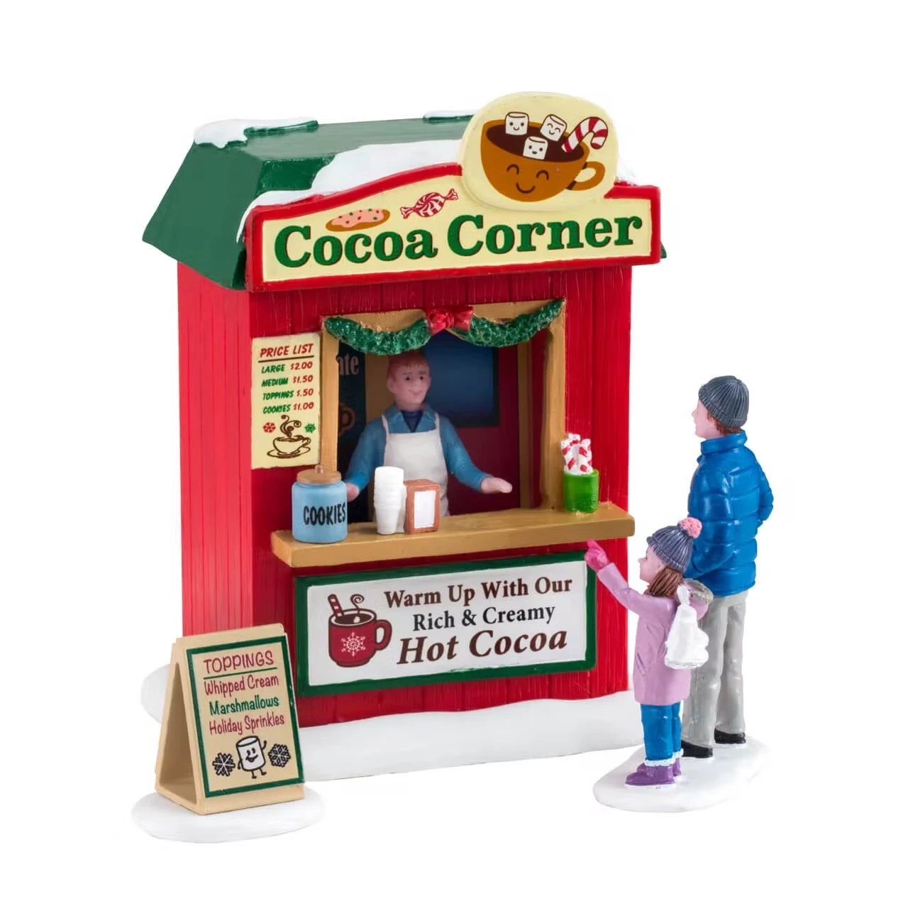 Lemax Cocoa Corner, Set Of 3 - 13571 3 Lemax Cocoa Corner, Set Of 3 - 13571