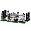 Lemax Spooky Iron Gate And Fence, Set Of 5 - 34606