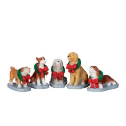 Lemax Christmas Pooch, Set Of 5 - 32138